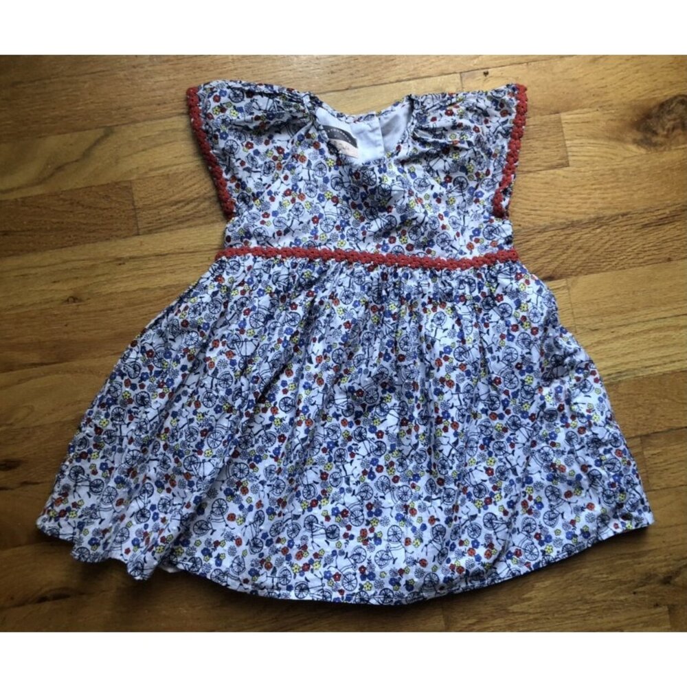 Pippa & Julie Pastaourelle Size 6 Floral Bicycle Top